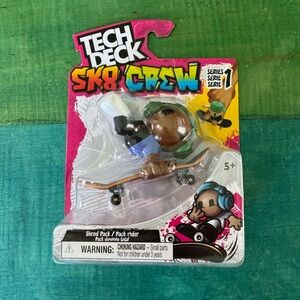 Tech Deck Sk8 Crew Series 1 Action Figure - Brown and Blue